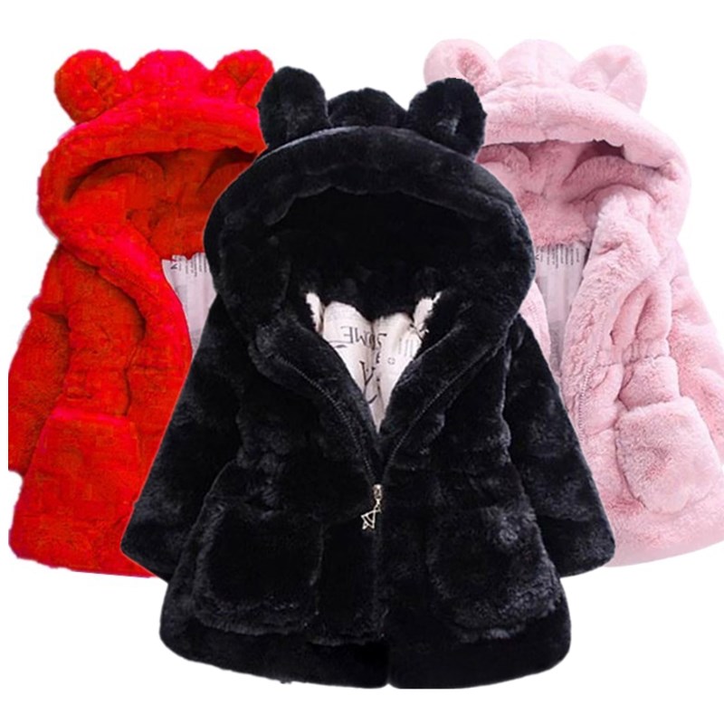 Baby Girl Fur Coat Winter Wear